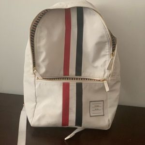 Thom Browne white backpack